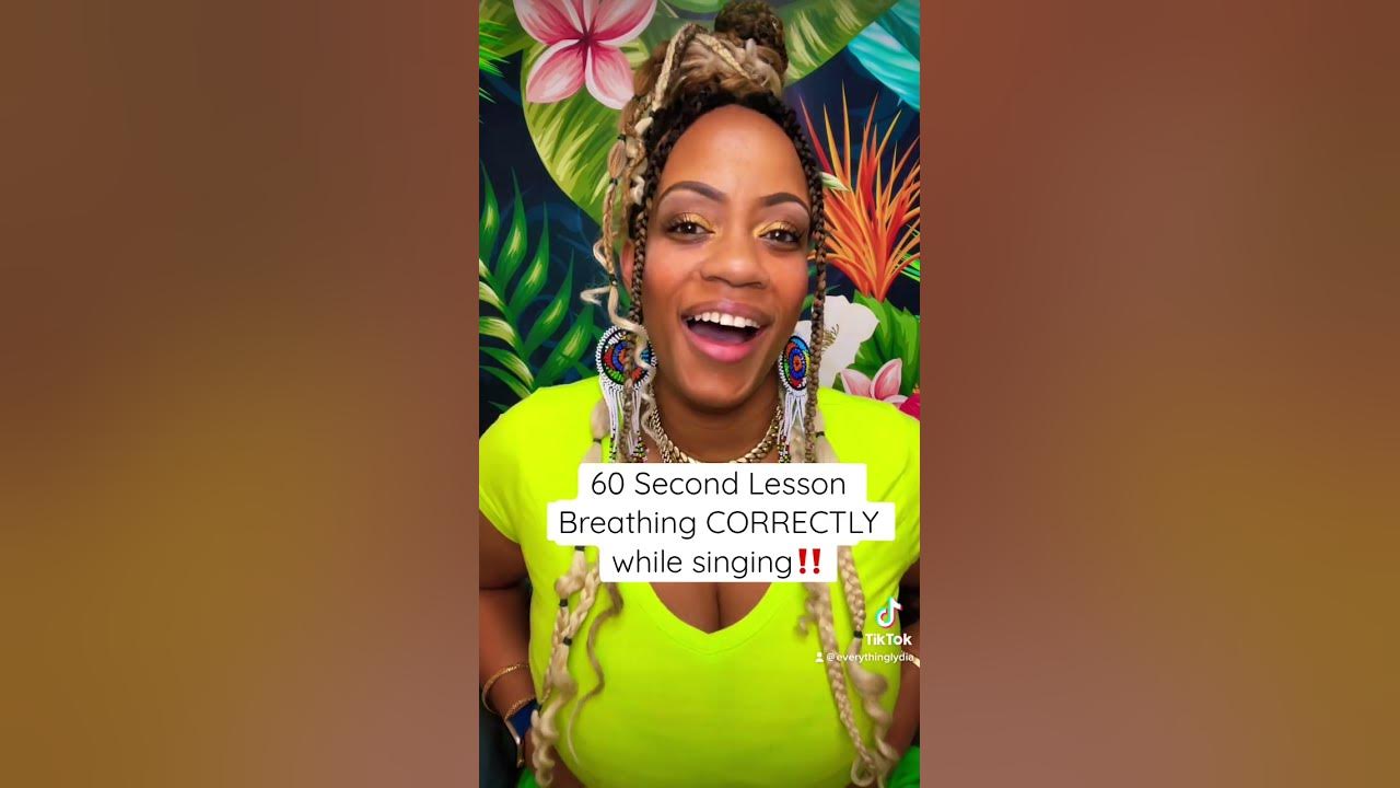 How To Breathe Correctly While Singing | 60 Second Lesson #vocalcoach #breathingexercises