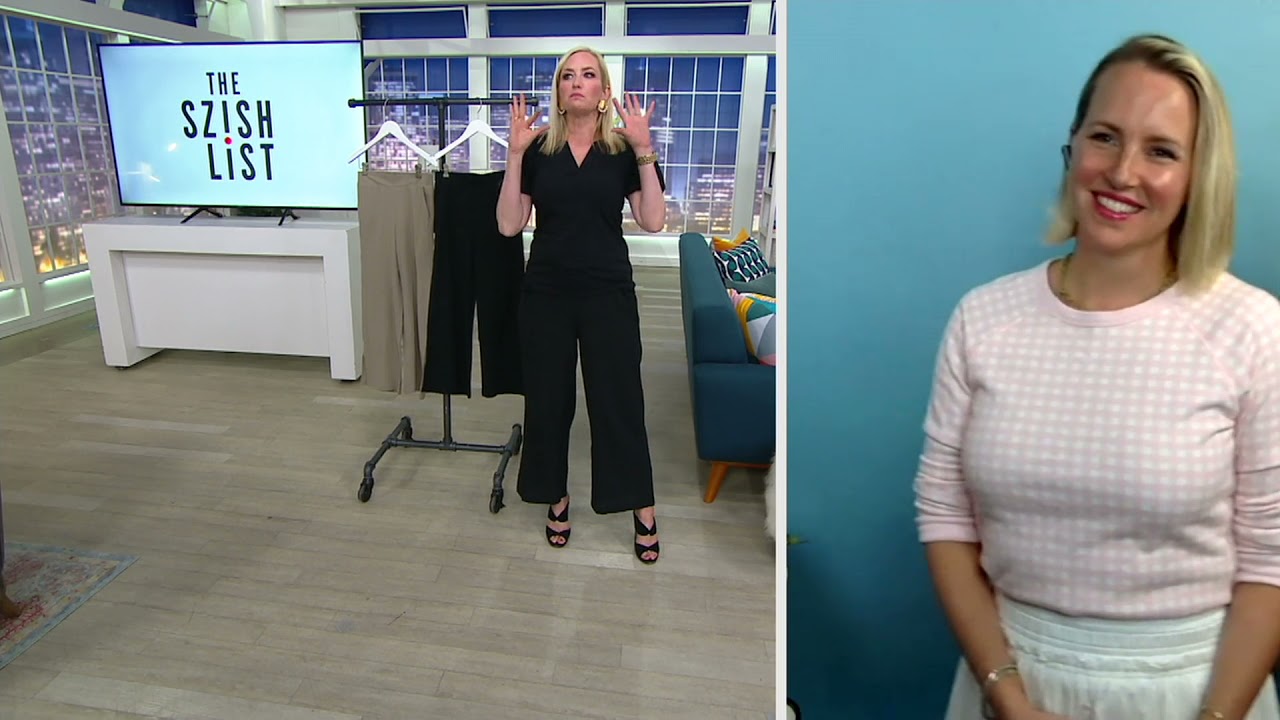 NYDJ PullOn Gauze Split WideLeg Ankle Pants with Side Slits on QVC