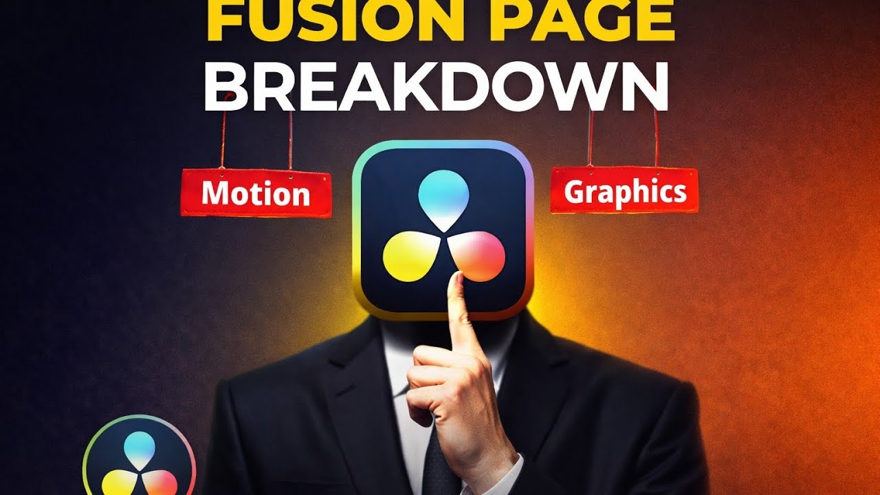 DaVinci Resolve Fusion Page Full Breakdown + Motion Graphics Tutorial