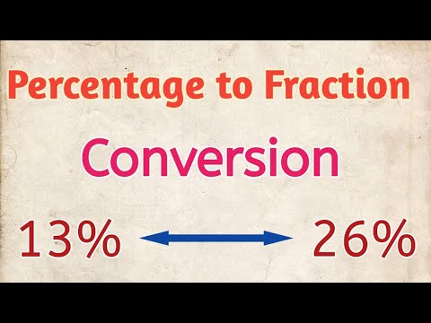 Percentage to Fraction || Percentage to fraction tricks || How to ...