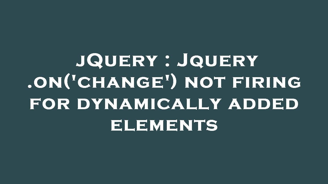 safari jquery on change not working