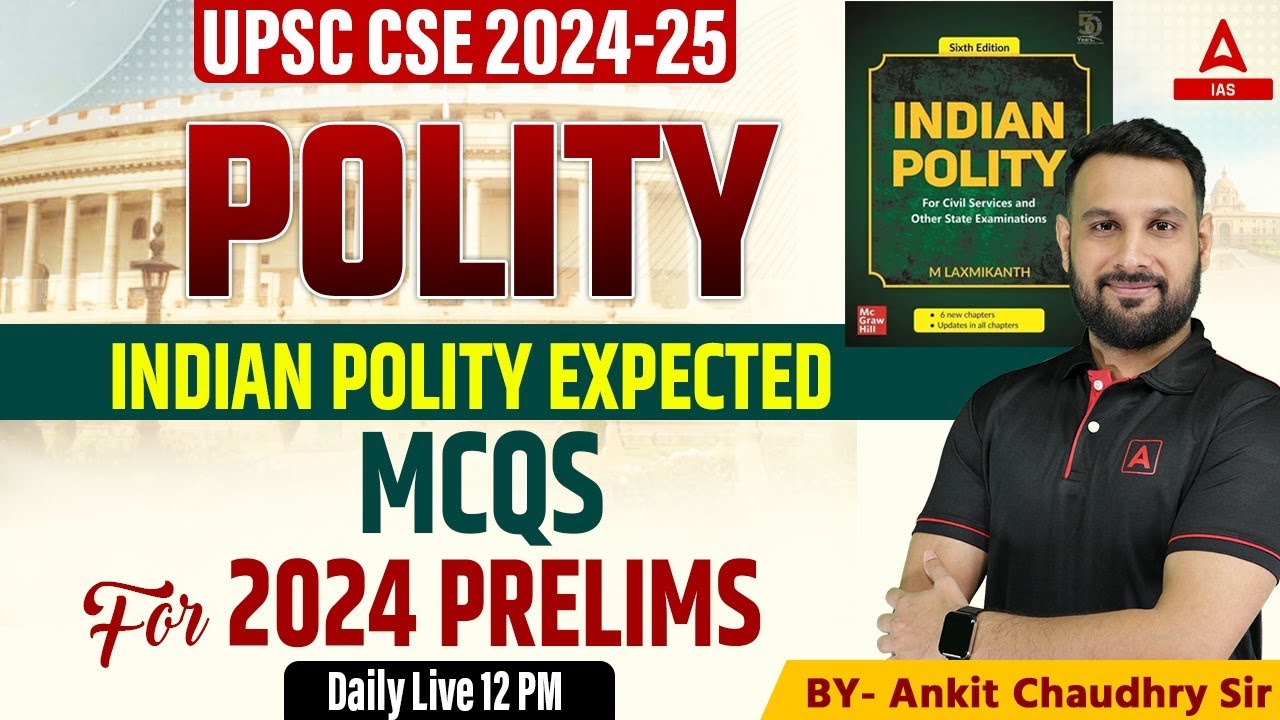 Polity Most Expected MCQs For 2024 Prelims | Polity for UPSC CSE ...
