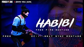 Dj Gimi-0 x Habibi | habibi ff Tiktok Remix Beat Sync | FF Montage | habibi ff | BOSTIR FF