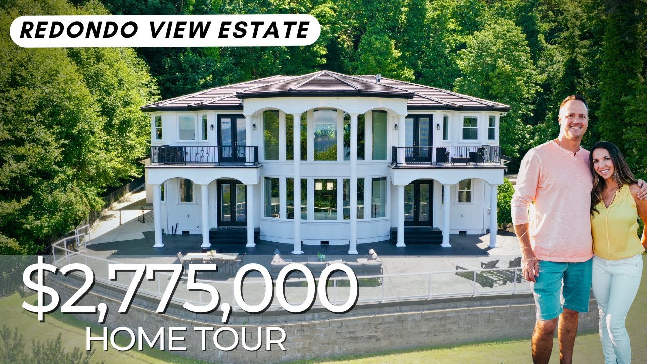 Внутри этого роскошного поместья стоимостью 2 775 000 долларов в Де-Мойне, штат Вашингтон, недале...