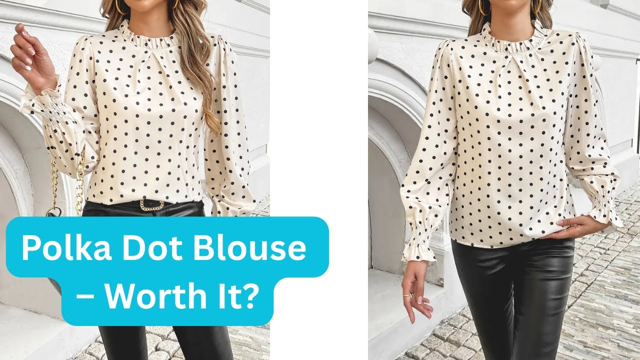 Temu Women’s Elegant Polka Dot Blouse Review | Stylish & Affordable ...