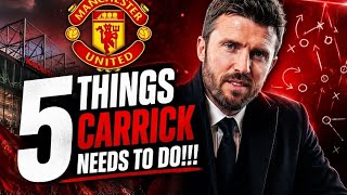 Michael Carrick’s Manchester United Rebuild: 5 Things He MUST Do NOW! 🔥