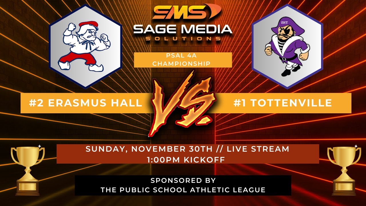 2025 PSAL 4A Football Championship | #1 Tottenville vs #2 Erasmus Hall | 11/30/2025