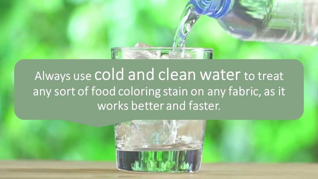 How to Remove Food Coloring Stains from Clothing