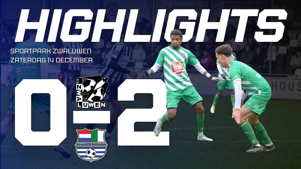 HIGHLIGHTS V.V.ZWALUWEN - XERXESDZB | EINDSTAND 0-2