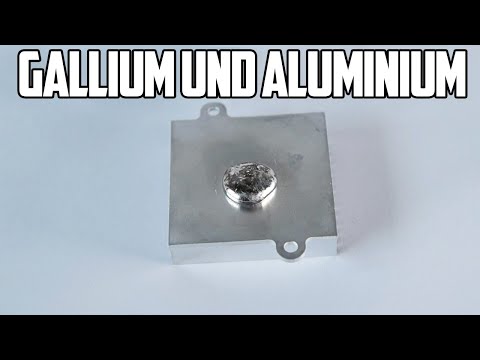 Reaktion von flüssigem Gallium mit Aluminium