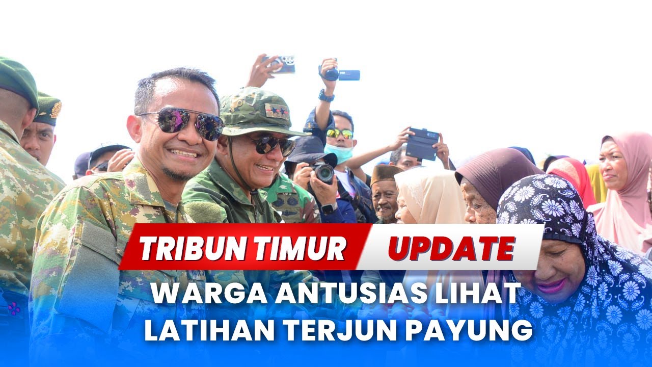 🔴 Latihan Terjun Taktis Kostrad di Bone Berlangsung Lancar, Ratusan Warga Dapat Sembako