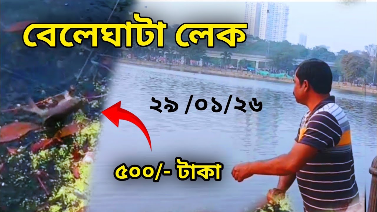 Beleghata Lake new fishing video 2026 👍 কেমন মাছ খাচ্ছে বেলেঘাটা লেকে? দেখুন 👍