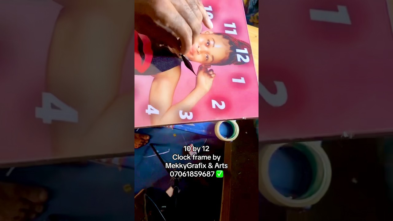 How to create an acrylic glass clock frame in 10 minutes ✅ - MekkyGrafix