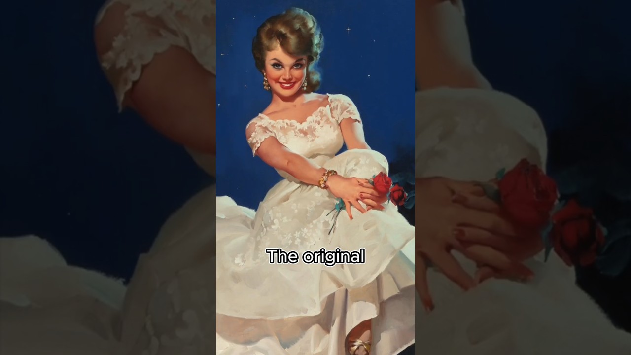 AI Brings a 1950s Pin-Up Bride to Life | Vintage Art Comes Alive in Stunning Detail #shorts #aigirl