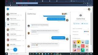 Messaging App UI with Dark Mode