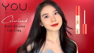 YOU Colorland Soft Stroke Lip Clay Review Swatches Semua Warna | Anna Mariana screenshot 5