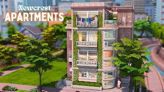 Newcrest Modern Apartment Complex 🏢🌳 | Rentals | The Sims 4 Stop Motion | NOCC