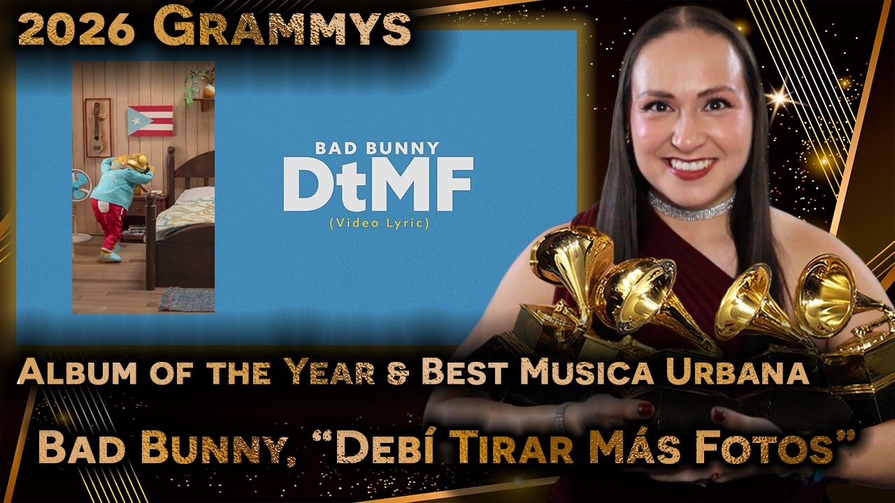 Flutist and Latina reacts to Grammy winner...🏆|Bad Bunny, Debí Tirar Más Fotos