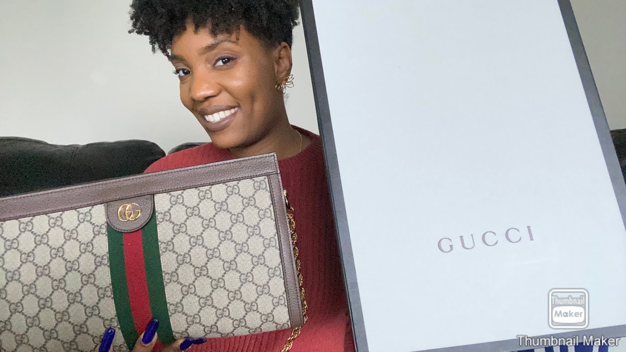 Gucci Unboxing 2021 | Gucci Ophidia Medium Shoulder Bag First Impression |  Paige Alex - YouTube