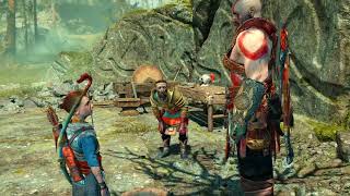God of War 4 - Atreus is being Jerk to Sindri Scene! HQ