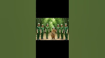 Cách Capy hái măng rừng trong quân ngũ #ongbavaboss #vuive #capybara #giaitri
