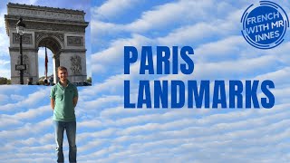 PARIS LANDMARKS Learn French Basics Day 24 - for beginners and kids