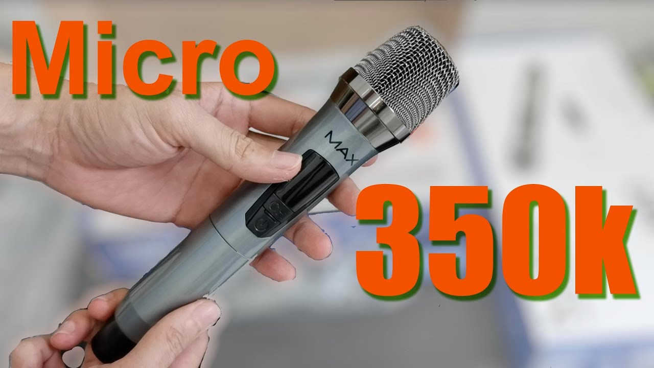Micro Không Dây Max 19 và Max 39, Mẫu Mới 2021, Màn Hình LED, Chống Hú ...