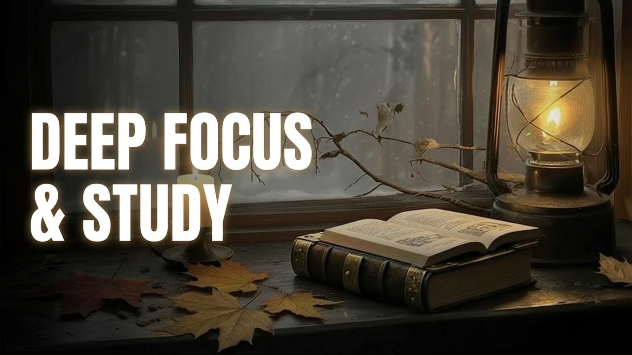 Snow Day Solitude | Dark Academia Piano and Fireplace for Focus and Unwinding