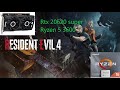 RESIDENT EVIL 4 DEMO/Ryzen 5 3600, RTX 2060 super, 16GB RAM/RTX FSR1, FSR2