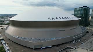 New Orleans Caesar's Super Dome drone tour by New Orleans Portrait Photography