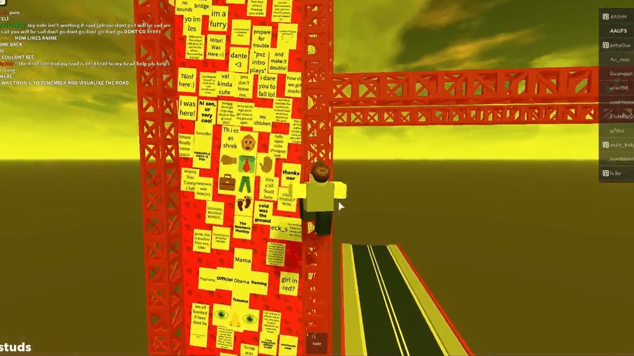 How To Get To The Bridge And get voyager badge (Roblox your last thoughts at the end of time)