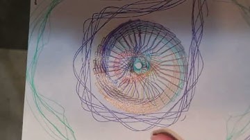 Spirograph Art complex gears multiple orbits