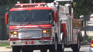 LAFD Light Force 92 Responding (both reserves)