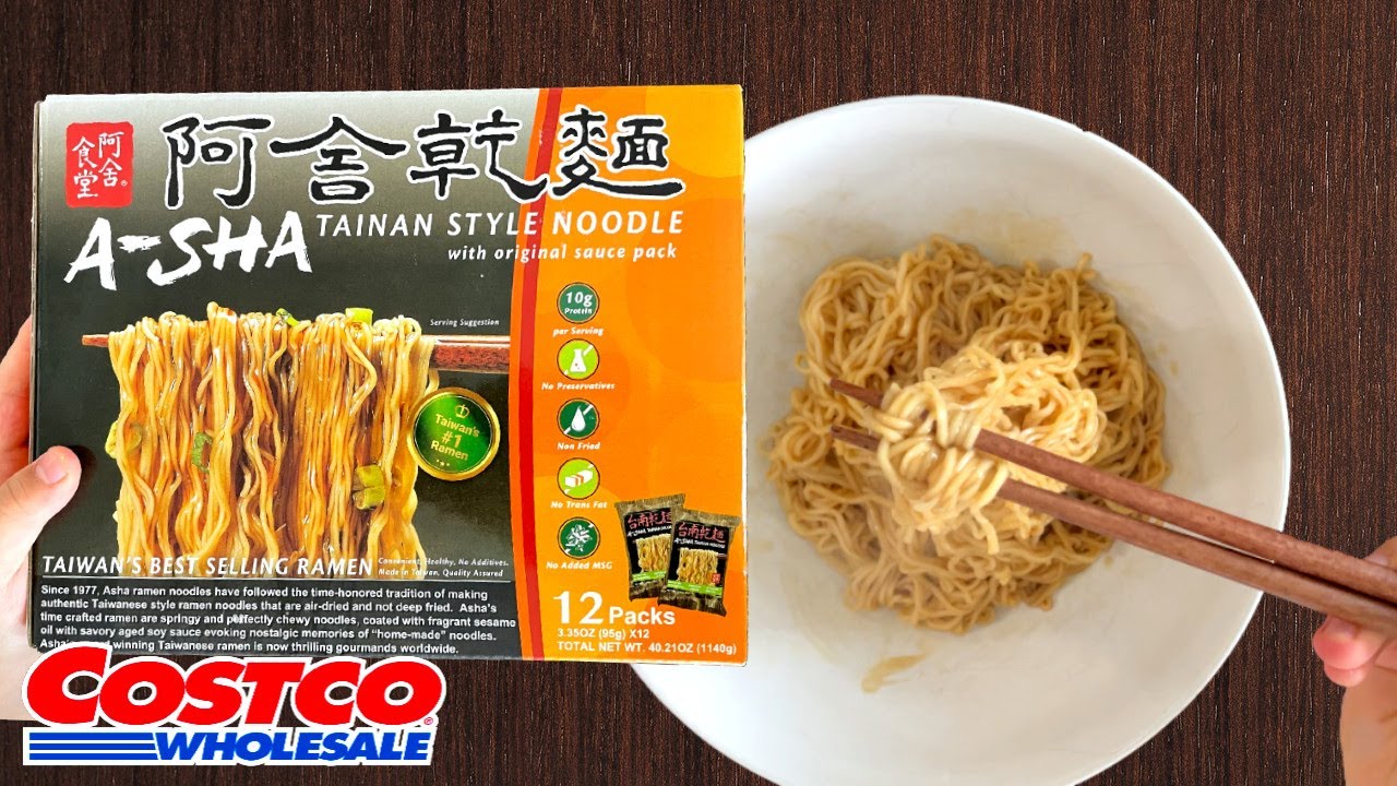 🇹🇼 ASHA Tainan Style Noodle Costco Product Review YouTube