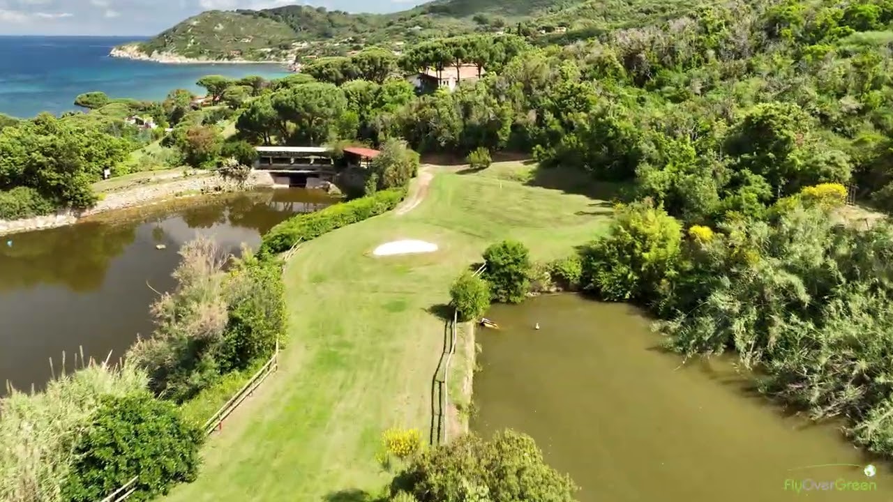 Golf Club Hermitage, Isola d'Elba - drone aerial video - hole#09