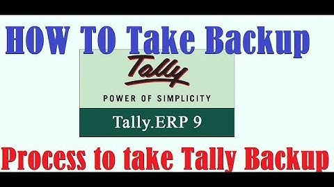 Tally Tutorial | How to take tally erp 9 backup data step by step | restore tally erp 9 data