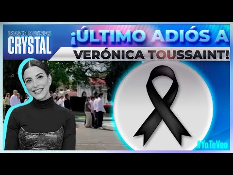 Familiares y amigos le dan el último adiós a la conductora Verónica Toussaint