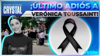 Familiares y amigos le dan el último adiós a la conductora Verónica Toussaint | Crystal Mendivil