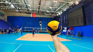 Volleyball First Person | Wing Spiker | Highlights | Youth Team VC Fakel (POV)