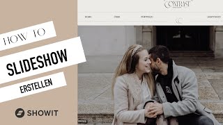Showit Slideshow erstellen | Showit Tutorial Deutsch