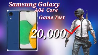 Samsung Galaxy A04 Core Gaming Test - Samsung Galaxy A04 Core PUBG Test