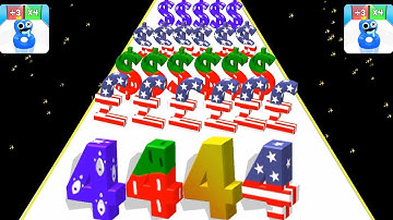 Number Master - 2048 Number Run 3d gameplay Android, iOS All Max Levels part 14 #numbermaster