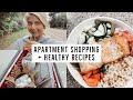 VLOG: shopping for my new apartment + healthy recipes!