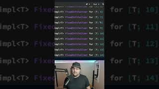 implementing traits for arrays of different lengths in Rustlang #shorts
