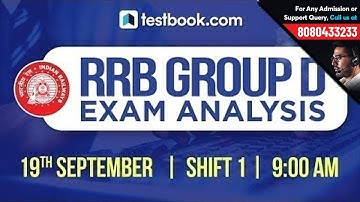 RRB Group D 2018 Exam Analysis | 19th September Shift 1 | Exam Review + Questions Asked