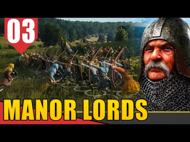 Caçando BANDIDOS por DINHEIRO - Manor Lords EA #03 [Gameplay PT-BR]