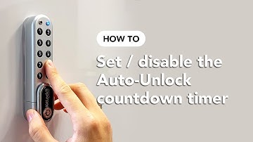 How To: Set / Disable the Auto Unlock Countdown Timer - KitLock by Codelocks