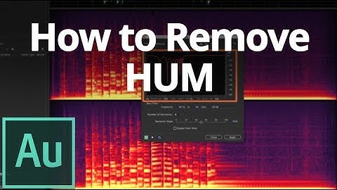How to Remove Hum from audio 