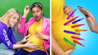 If My Teacher Was Pregnant \/ 17 Funny Situations in College!
