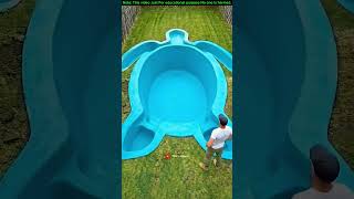 Turtle Shaped Swimming Pool  Amazing Turtle Shaped Swimming Pool Build shorts
